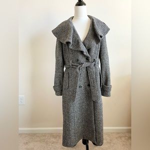 Anthropologie Cartonnier Enduring Tweed Wool Coat